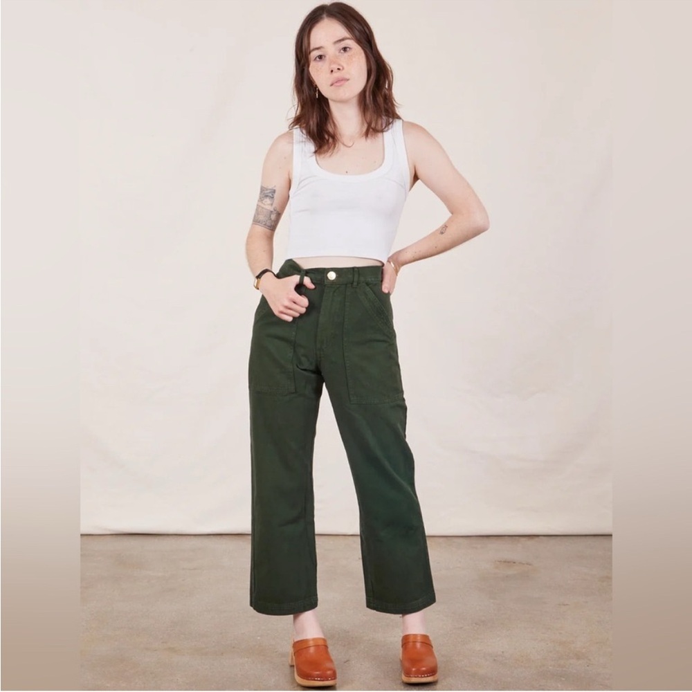 Big Bud Press Olive Green Straight Leg Utility Pants